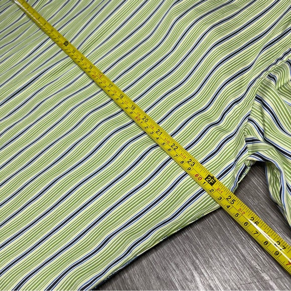 Robert Graham Green Embroidered Contrast Cuff Size XL - Picture 3 of 10